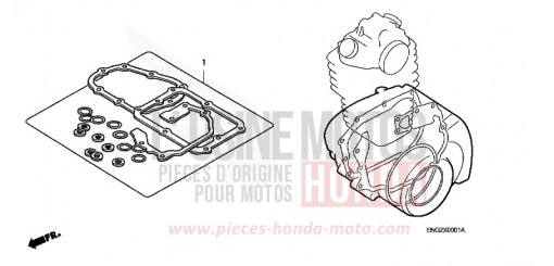 KURBELGEHAEUSEDECKEL, L. XR400RW de 1998
